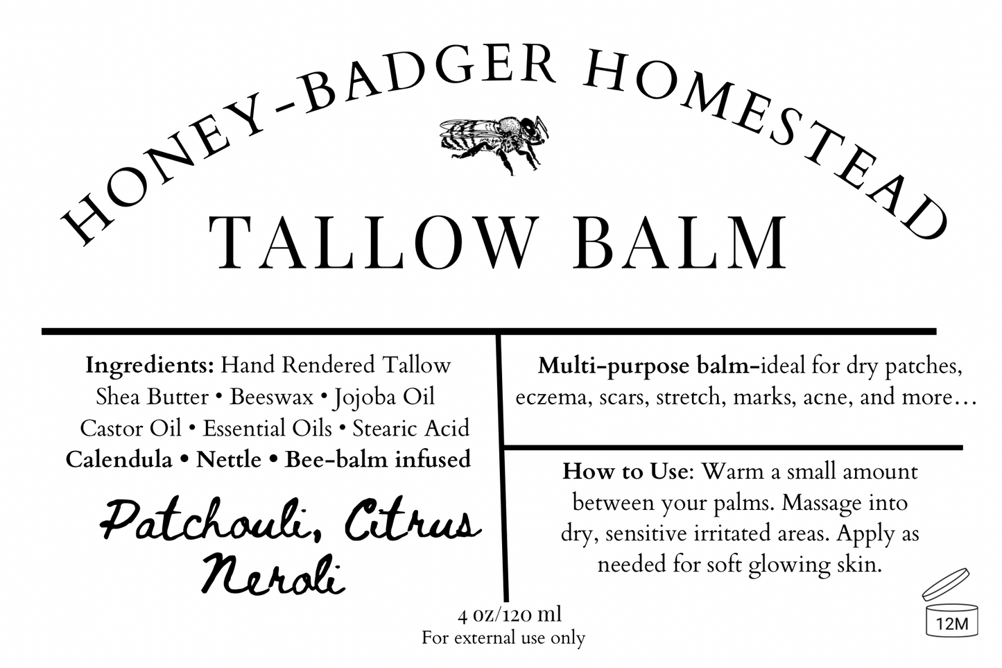 Seasonal Tallow Balm